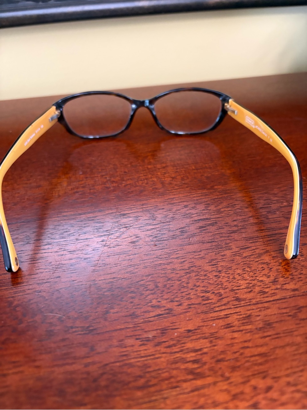 Coach Reading Glasses and Coach Case Signature Detail On Glasses - Picture 6 of 8